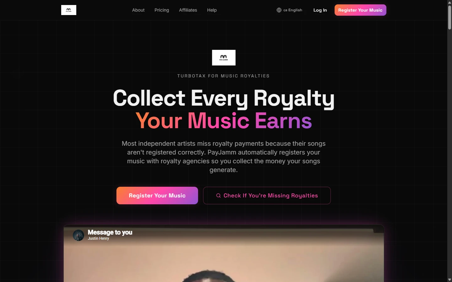 PayJamm website built by Mecha Data