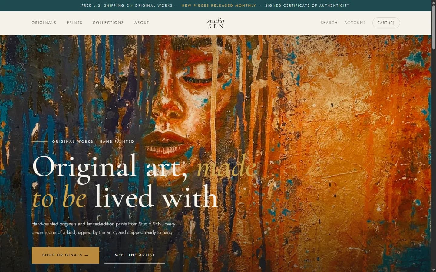 Studio SEN website built by Mecha Data